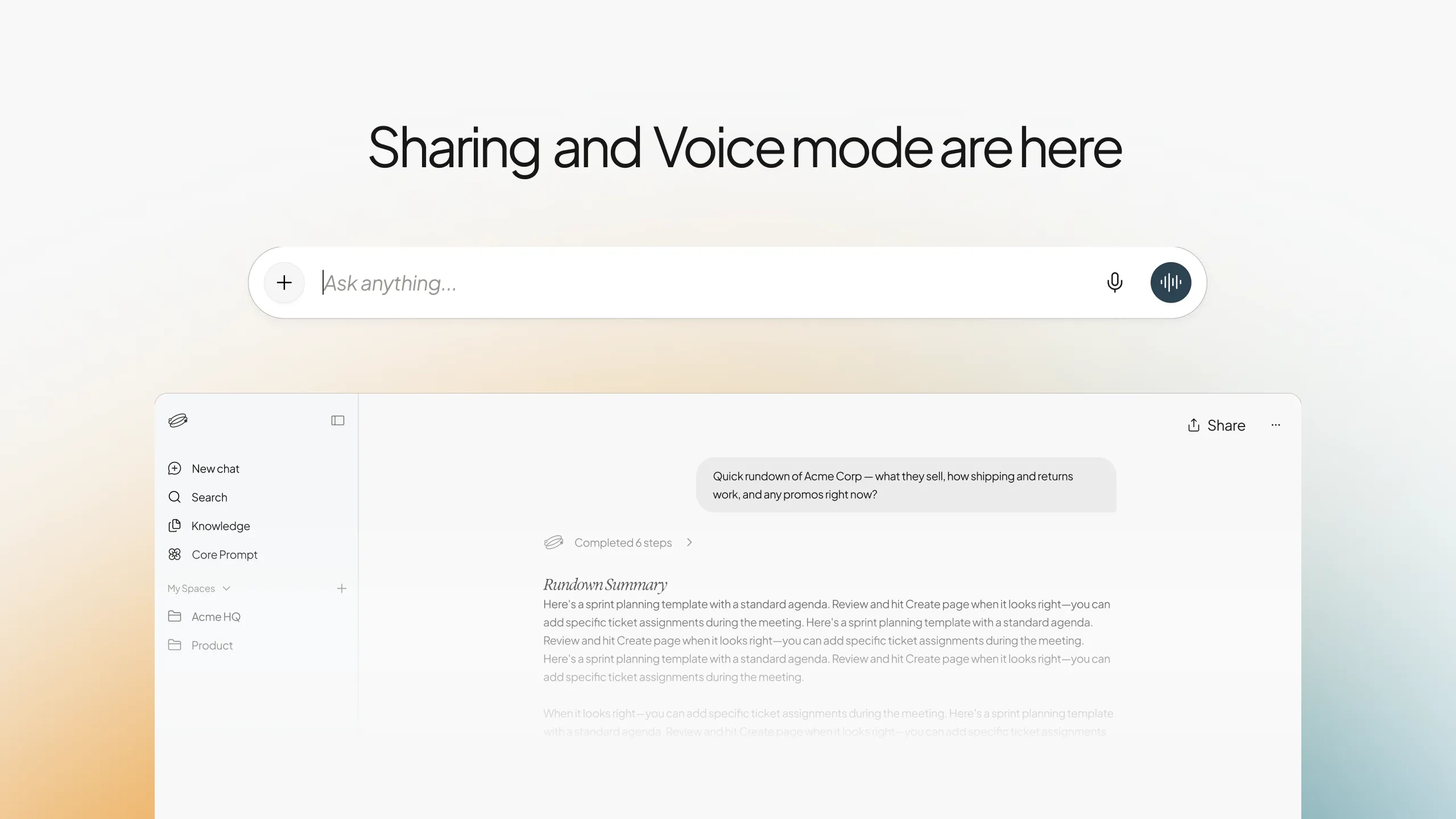 Voice dictation and share illustration